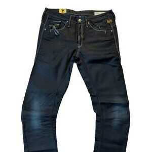 Retro Vintage G-Star Raw 3301 Ocean Loose Tapered Blue Brace Denim Sz 27 NWT